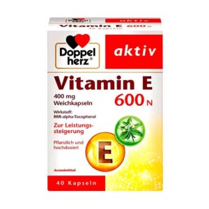 Vitamin E 600n Doppelherz  Bổ sung vitamin E thiên nhiên 40 viên