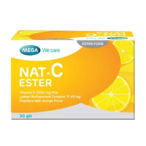 Nat C Ester Mega Bổ sung Vitamin C, tăng đề kháng (30 gói)