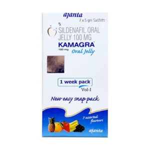 Kamagra 100mg Oral Jelly - Điều trị rối loạn cương dương (7 gói)