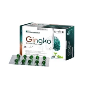 Gingko 360 Biloba NattoPluss Leva Viên uống hoạt huyết, tăng cường tuần hoàn máu não 100 Viên