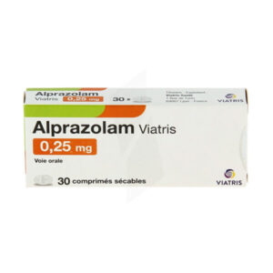 Alprazolam 0.25mg Viatris - Điều trị chứng rối loạn lo âu (30 Viên)