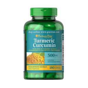 Turmeric Curcumin 500mg Puritan’s Pride Viên nghệ hộ trỡ tiêu hóa 180 viên