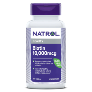 Biotin 10000mcg Natrol Viên uống mọc tóc 100 viên