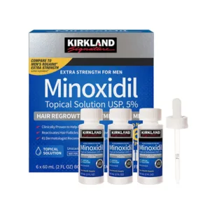 Minoxidil 5% Kirkland  Dung dịch mọc tóc, mọc râu (6 lọ)