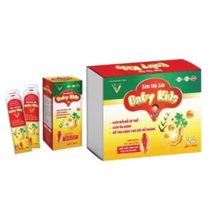 Sâm Yến Sào Baby Kids Vicha Bổ sung acid amin và vitamin 24 gói