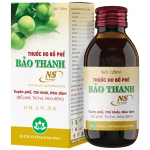 Siro ho bổ phế Bảo Thanh (không đường) Hỗ trợ điều trị viêm phổi, viêm họng, viêm phế quản (125ml)