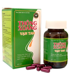 Thông xoang Vạn Tam Hỗ trợ thông xoang, thông mũi, giảm tiết dịch mũi 60 viên