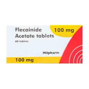 Flecainide 100mg Milpharm Phòng và điều trị các loạn nhịp thất nhanh (60 viên)