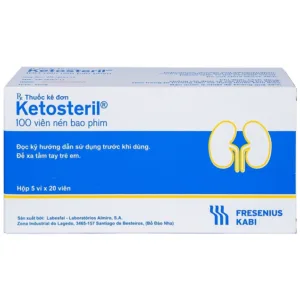 Ketosteril Điều trị rối loạn suy thận mạn (100 viên)