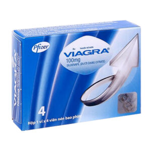 Viagra 100mg Pfizer Điều trị rối loạn cương dương (4 viên)