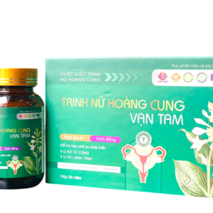 Trinh nữ Hoàng cung Vạn Tam Hỗ trợ hạn chế sự phát triển của u xơ tử cung, u vú lành tính 30 viên