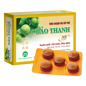 Viên ngậm Bảo Thanh (không đường) Bổ phế, trừ ho, hóa đờm (20 vỉ)