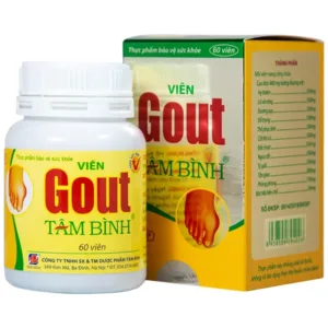 Viên Gout Tâm Bình Hỗ trợ giảm triệu chứng đau do gút 60 viên