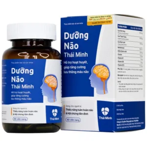 Viên uống Hoạt Huyết Dưỡng Não Thái Minh Giúp tăng cường lưu thông máu não (80 viên)