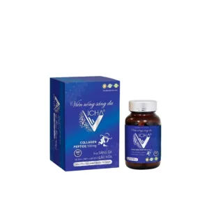 Viên uống sáng da Collagen Peptide 500mg Vicha Giúp sáng đẹp da 30 viên