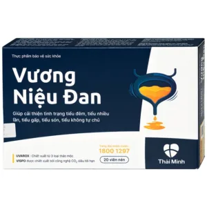 Vương Niệu Đan Thái Minh Giảm tình trạng tiểu đêm, tiểu nhiều lần, tiểu gấp 20 viên