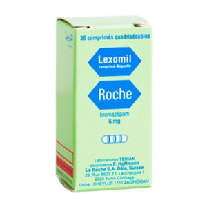 Lexomil 6mg Roche - Điều trị lo lắng, mất ngủ (30 viên)