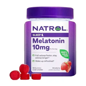 Melatonin 10mg Natrol Kẹo dẻo giúp ngủ ngon (90 viên)