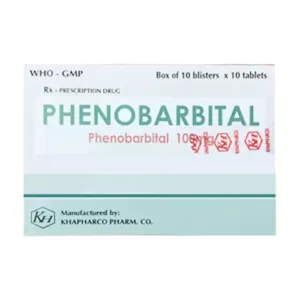 Phenobarbital 100mg Khapharco Điều trị động kinh (100 viên)