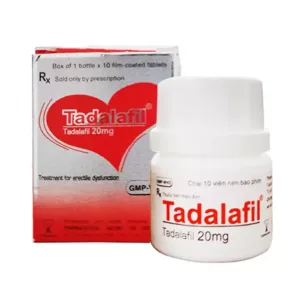 Tadalafil 20mg Cophavina Điều trị rối loạn cương dương (10 viên)