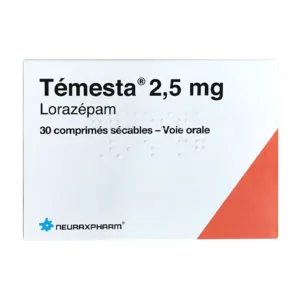 Temesta 2.5mg - Điều trị các chứng lo âu, mất ngủ (30 viên)