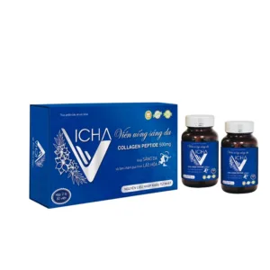 Viên uống sáng da Collagen Peptide 500mg Vicha Giúp sáng đẹp da 60 viên