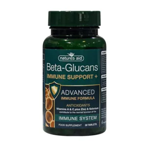 Beta-Glucans Immune Support+ Natures Aid Viên uống tăng cường đề kháng 90 Viên