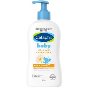 Cetaphil Baby With Organic Calendula Wash & Shampoo (400ml) Sữa tắm gội trẻ em tinh chất hoa cúc