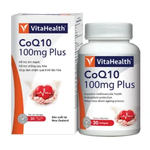 CoQ10 100mg Plus VitaHealth Viên uống bổ tim mạch 30 viên