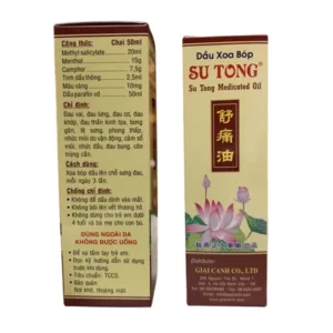 Dầu Xoa Bóp Su Tong Giảm đau vai, đau lưng, đau cơ (10ml)