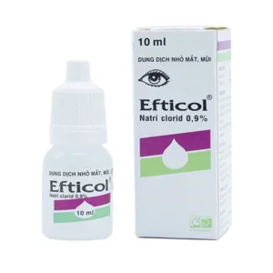 Efticol Natri Clorid 0.9% Rửa mắt mũi (10ml)