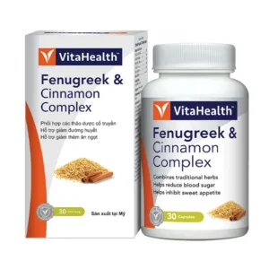 Fenugreek & Cinnamon Complex VitaHealth  Viên uống cân bằng đường huyết 30 viên