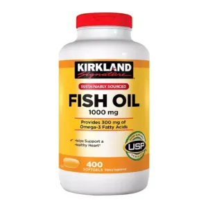 Fish Oil 1000mg Kirkland Viên uống dầu cá 400 viên