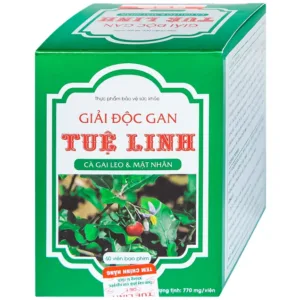 Giải Độc Gan Tuệ Linh Hỗ trợ giải độc gan, bảo vệ gan 60 viên