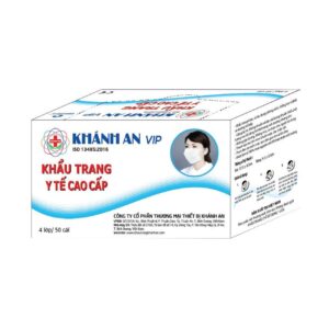 Khẩu Trang Y Tế Cao Cấp 4 Lớp Khánh An Vip 50 cái