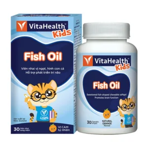Kids Fish Oil VitaHealth Viên nhai bổ sung dầu cá 30 viên