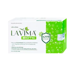Lavima Biotic Bổ sung lợi khuẩn, hỗ trợ tăng sức đề kháng 20 viên