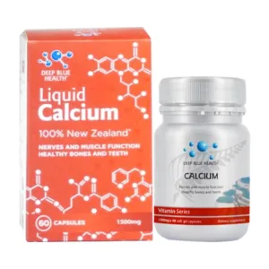 Liquid Calcium Deep Blue Health Bổ sung Canxi, Vitamin D3 60 viên