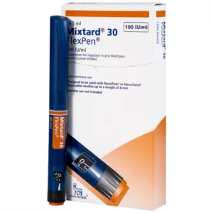 Mixtard 30 Flexpen 100 IU/ml Novo Nordisk điều trị tiểu đường (5 cây)