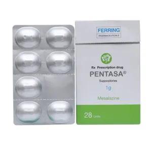 Pentasa 1g Ferring Điều trị viêm loét dạ dày, trực tràng (28 viên)