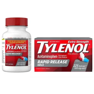Tylenol Rapid Release Gels 500mg  Điều trị giảm đau hạ sốt (225 viên)