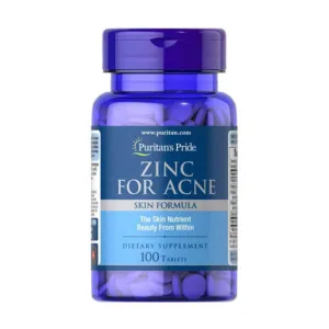 Zinc For Acne Puritan’s Pride Viên uống trị mụn 100 viên
