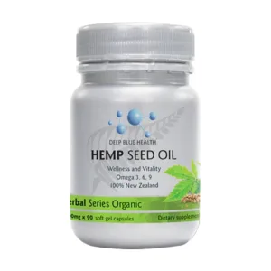 Hemp Seed Oil Deep Blue Health Viên tinh dầu Hạt Gai Dầu 90 viên