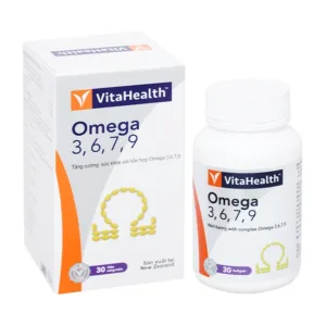 Omega 3 6 7 9 VitaHealth Hỗ trợ giảm mỡ máu 30 viên