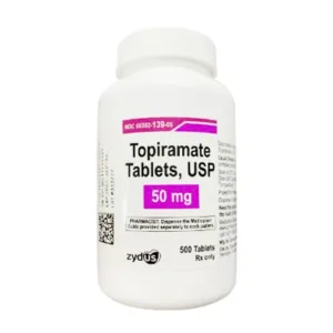 Topiramate 50mg Zydus Điều trị chứng động kinh (500 viên)