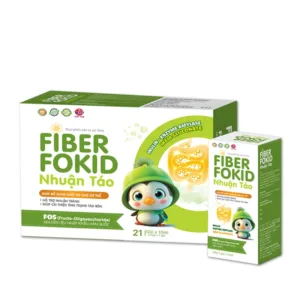 Fiber Fokid Nhuận Táo - Hỗ trợ nhuận tràng, giúp cải thiện tình trạng táo bón (21 gói)
