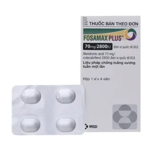 Fosamax Plus 70mg/2800IU MSD Điều trị loãng xương (4 viên)