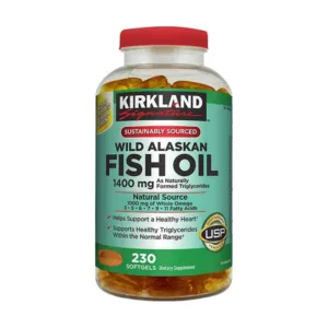 Wild Alaskan Fish Oil 1400mg Kirkland Viên uống dầu cá 230 viên