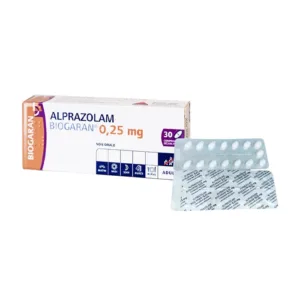 Alprazolam 0.25mg Biogaran Điều trị chứng trầm cảm (30 viên)