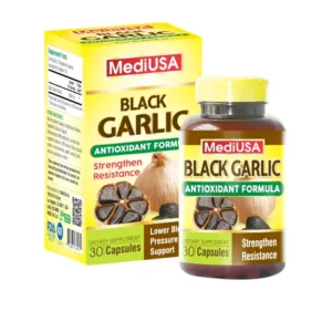 Black Garlic MediUSA  – Giúp ổn định huyết áp, phòng ngừa suy tim (30 viên)